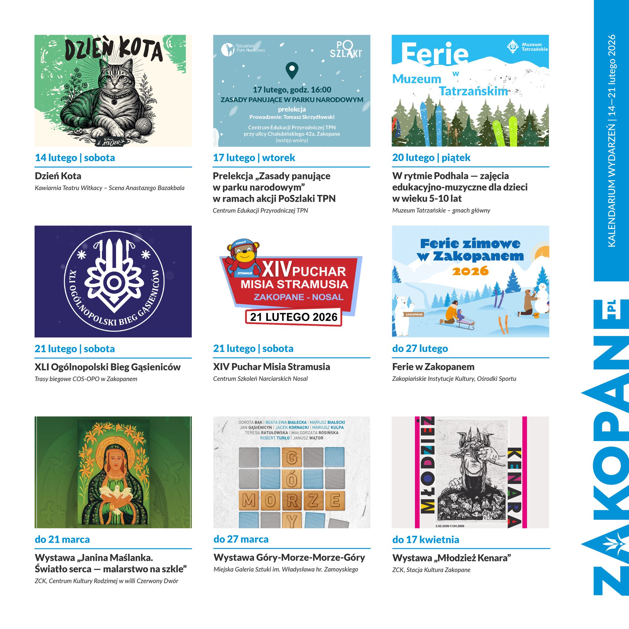 aktualność: Kalendarium wydarzeń | 14-21 lutego 2026 r. ❄️📅