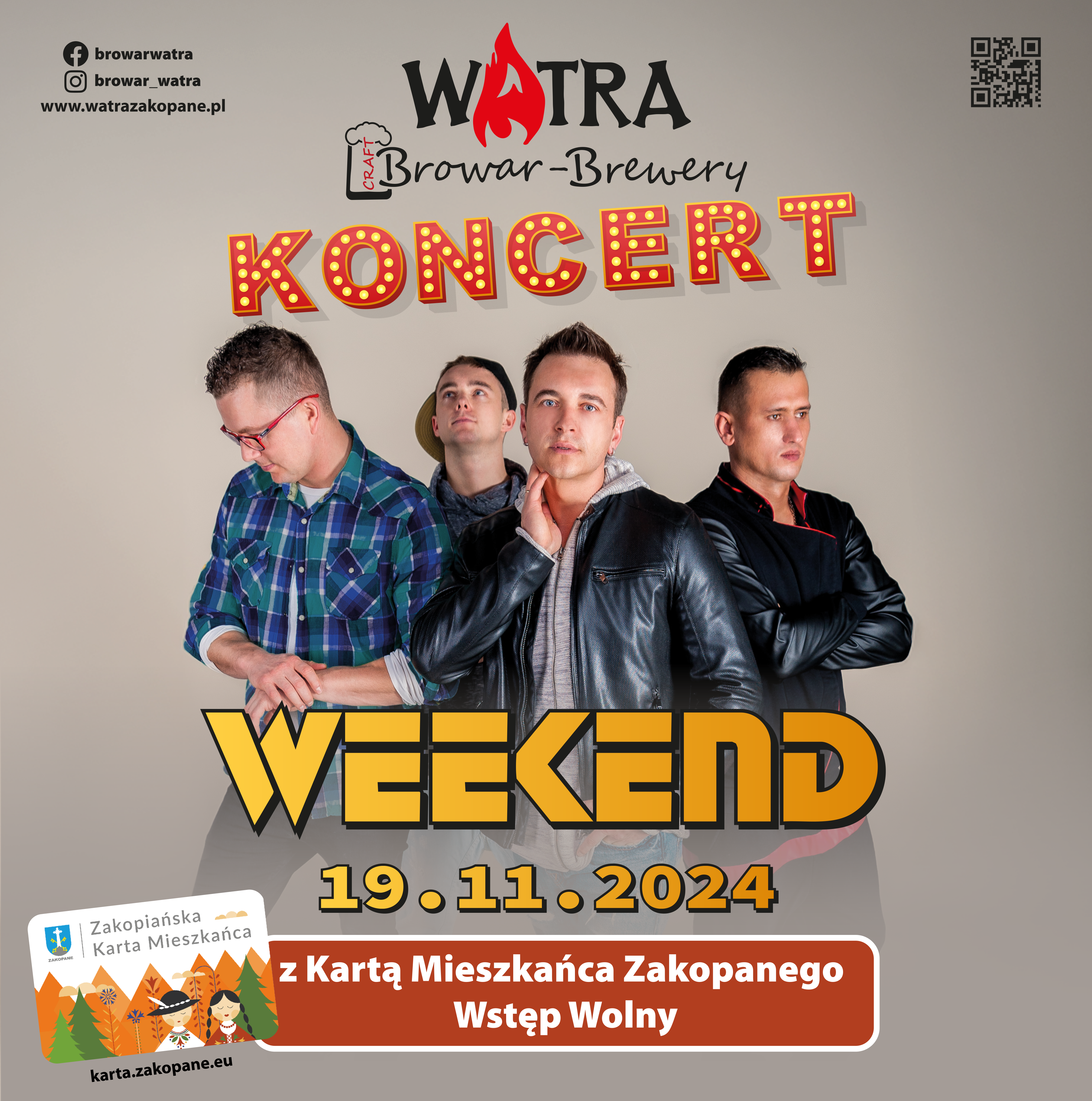 aktualność: Szalone Wtorki z Disco Polo - koncert zespołu Weekend