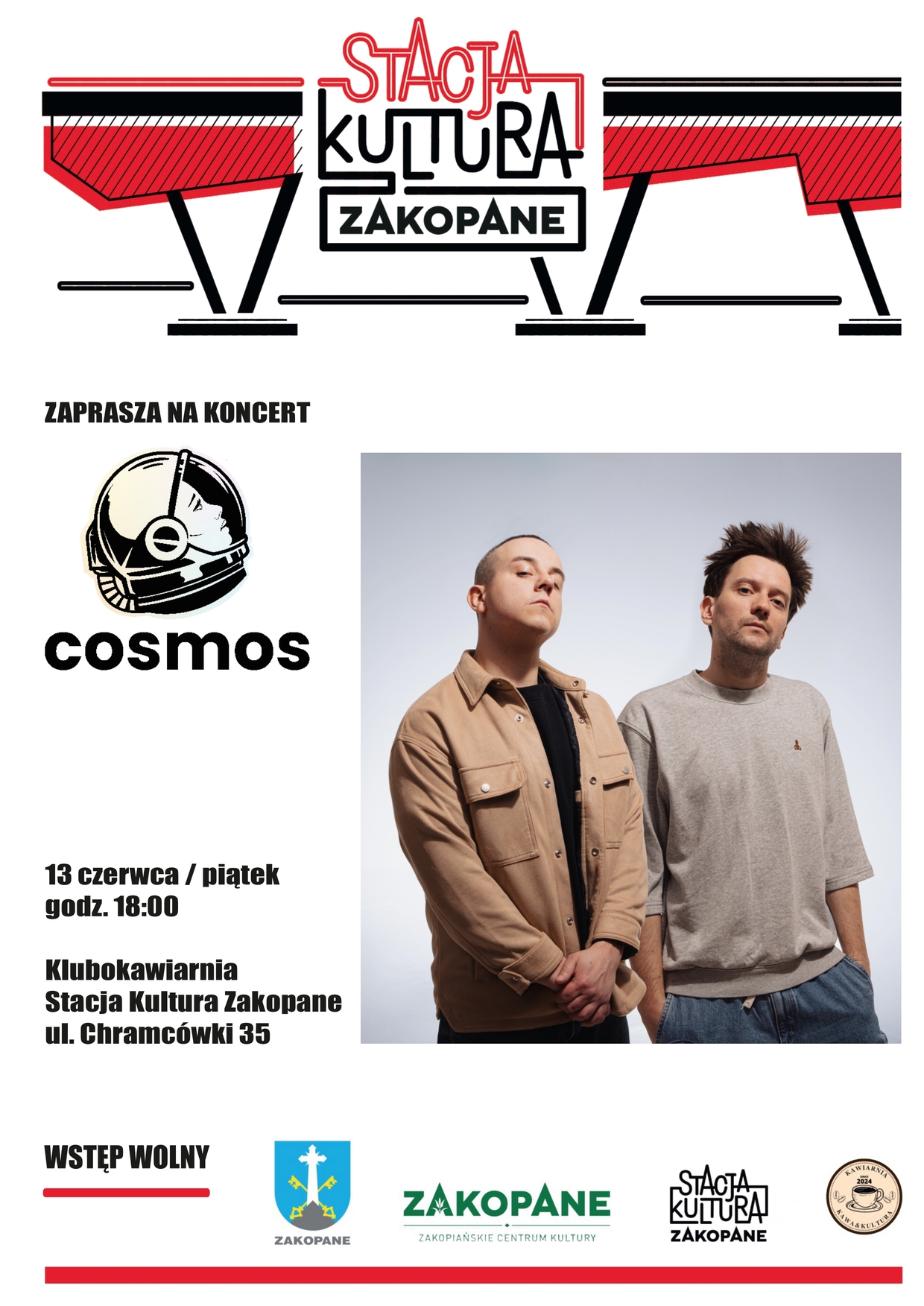 aktualność: Koncert zespołu cosmos w Stacji Kultura Zakopane