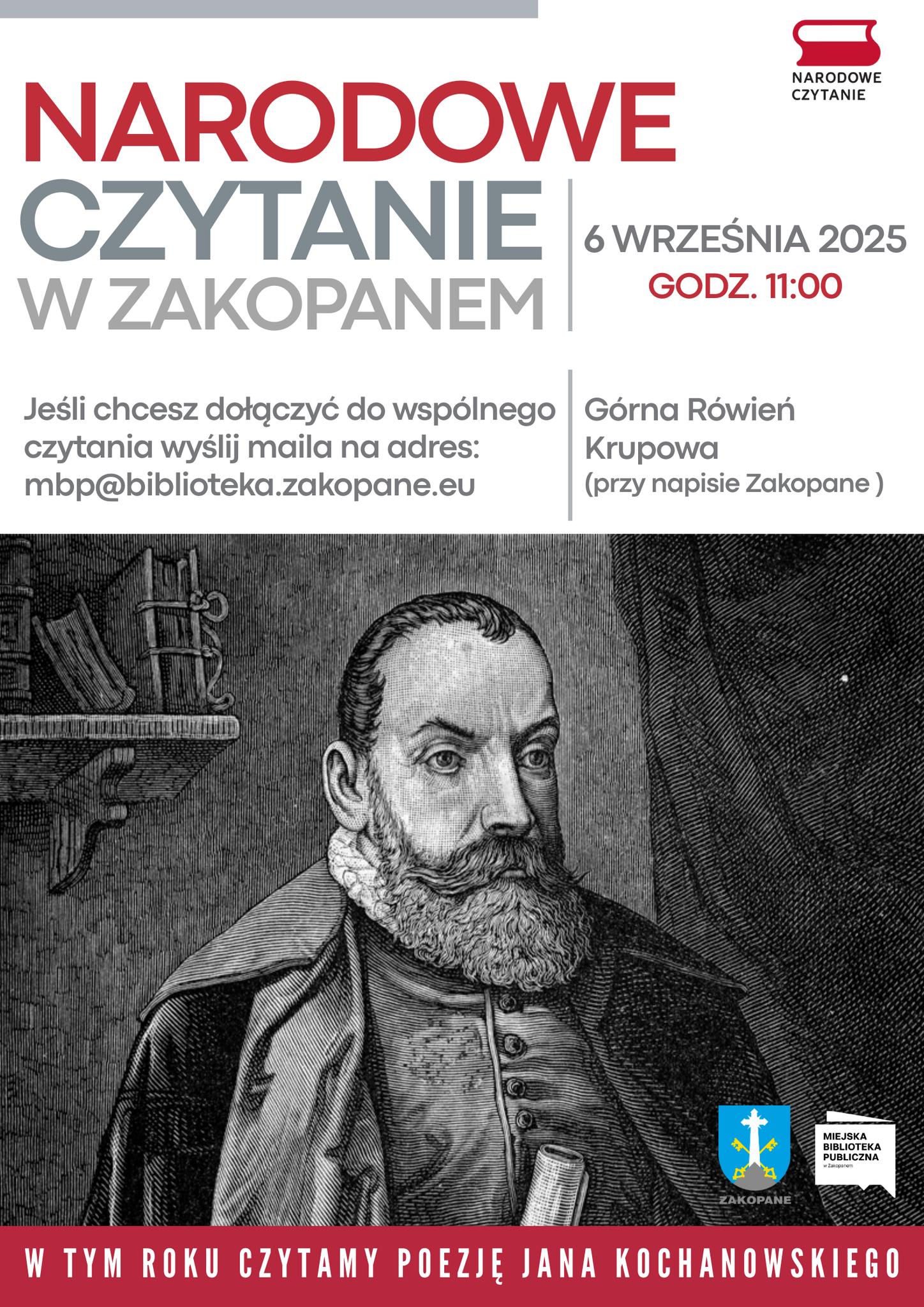 aktualność: Wspólnie czytamy Kochanowskiego